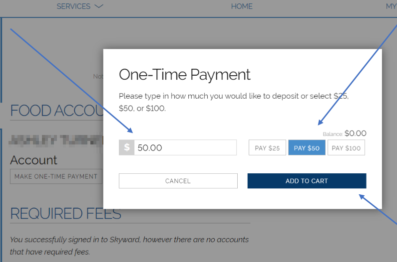 Payment details